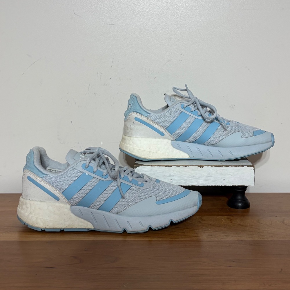 Adidas ZX 2K Boost Women Blue Grey Sneakers FY3630 Size 8